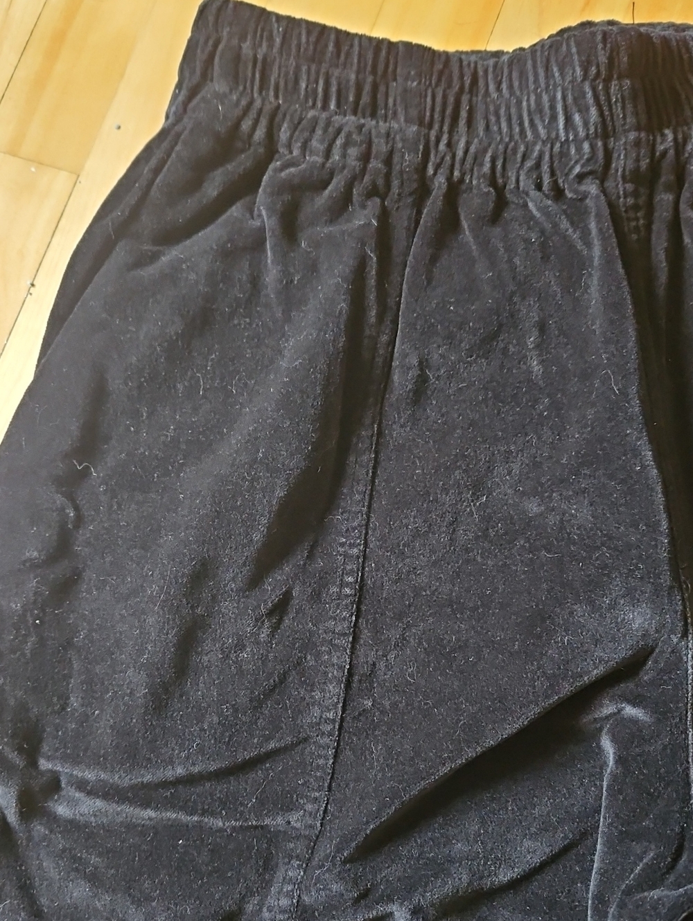NAIF Black Crop Wide-Leg Pull-On Pants - Picture 9 of 11